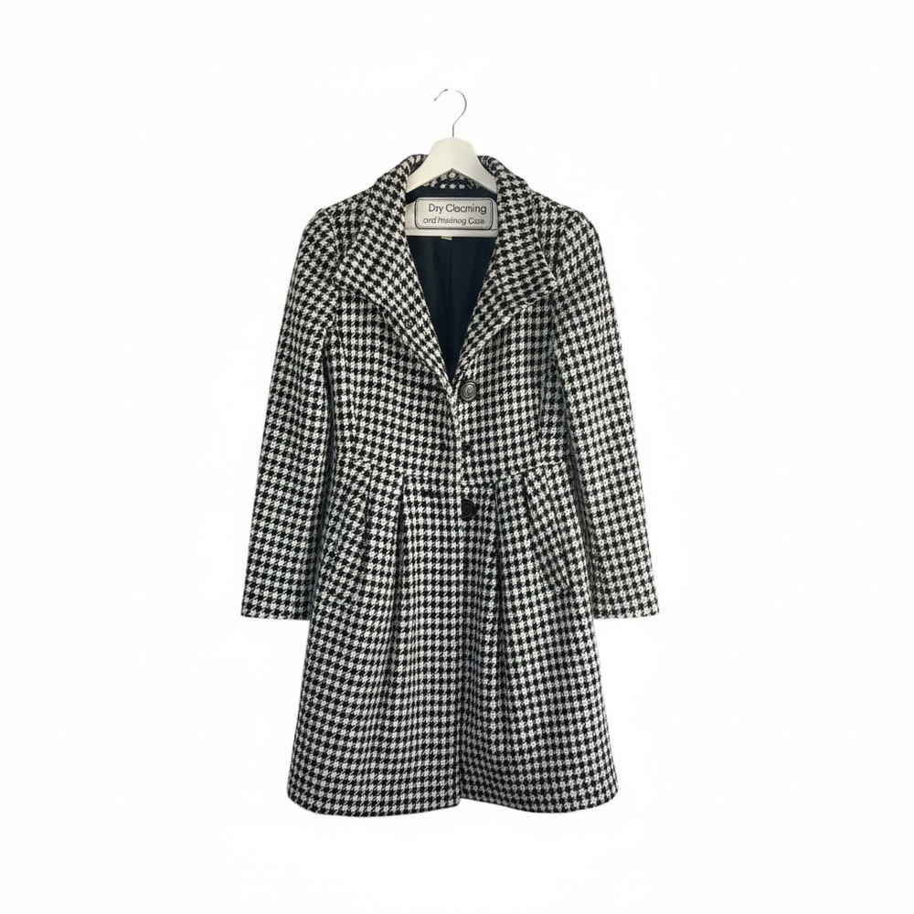 Stylish Houndstooth Coat